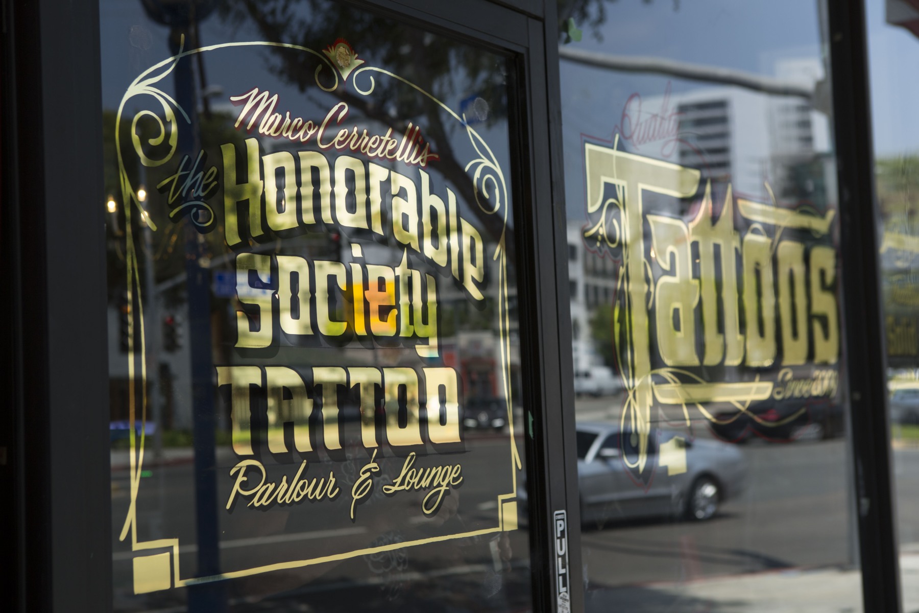 The Honorable Society Gold Leaf front door
