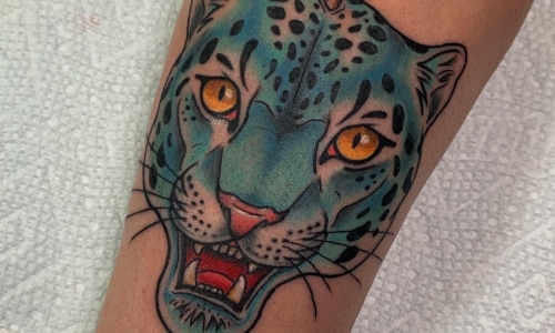 Traditional Blue Raspberry Leopard