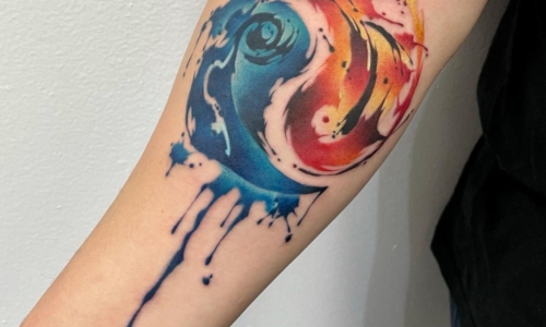 Watercolor Yin Yang