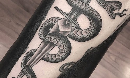 Traditional Snake and Dagger
