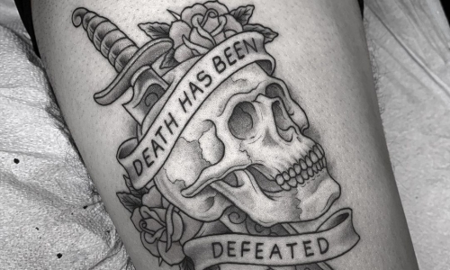 Knife through the skull