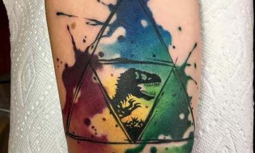 Watercolor Jurassic Park