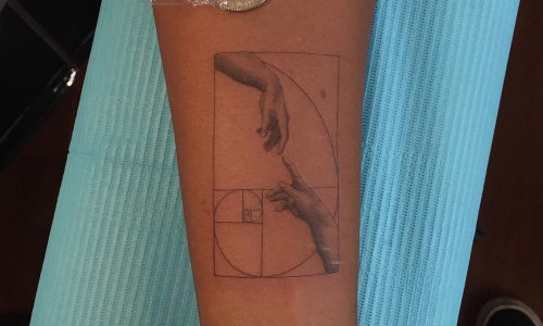 Tiny Creation of Adam Hands