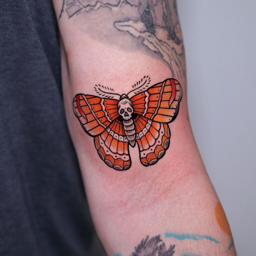 The Honorable Society_west hollywood_traditional_moth tattoo