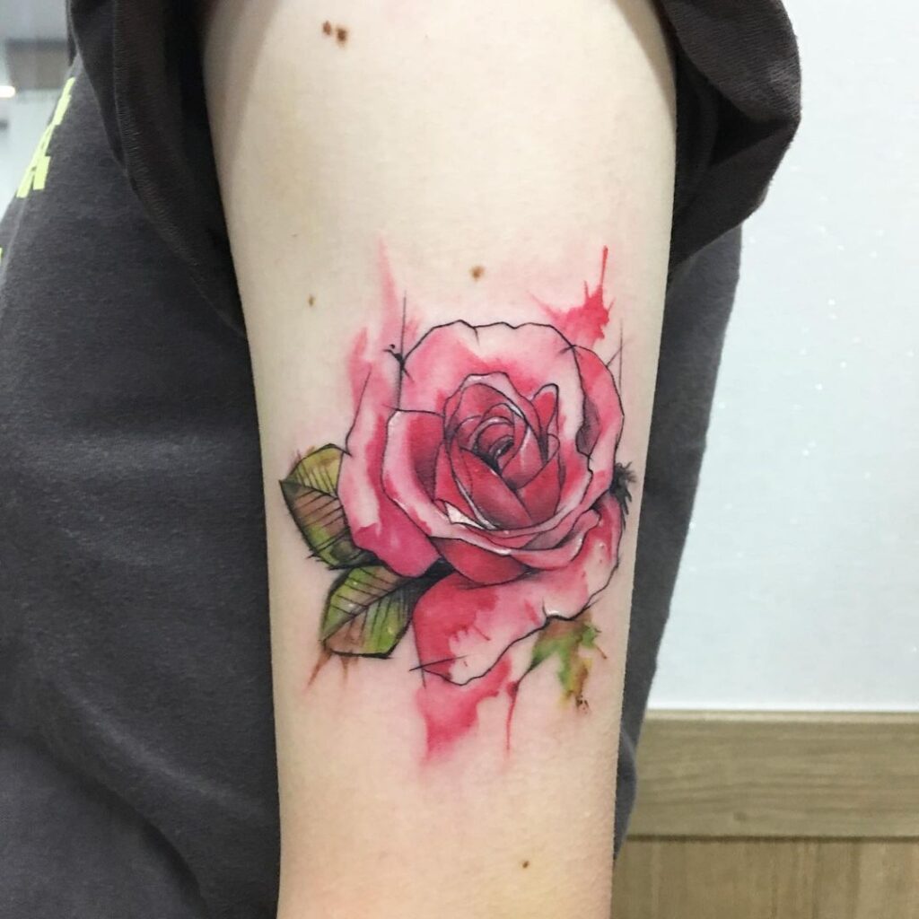 The Honorable Society_west hollywood_water color_rose tattoo