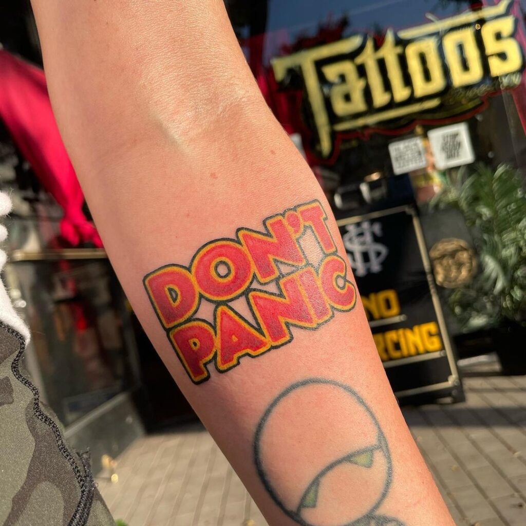 The Honorable Society_west hollywood_watercolor script tattoo_dontpanic