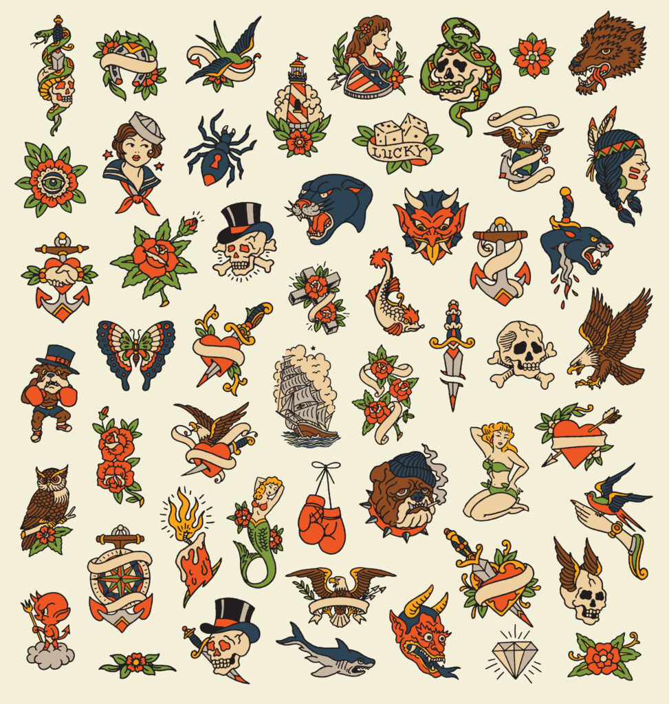 traditional tattoo flash images