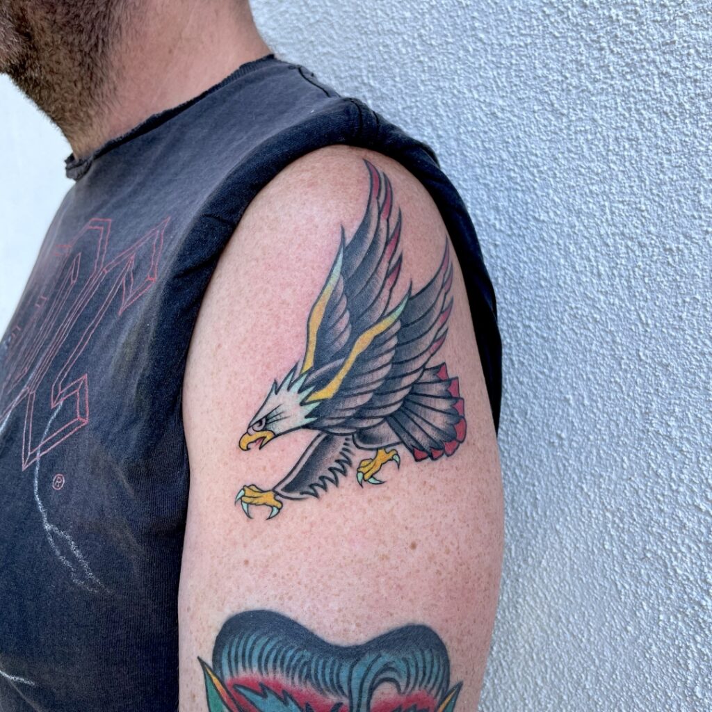 american traditional eagle tattoo meaning