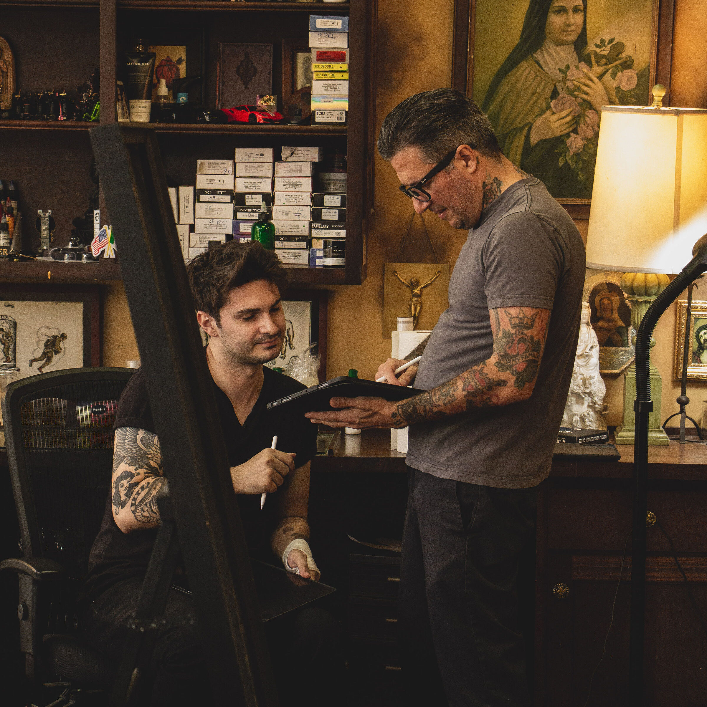 the best tattoo shop west hollywood at work