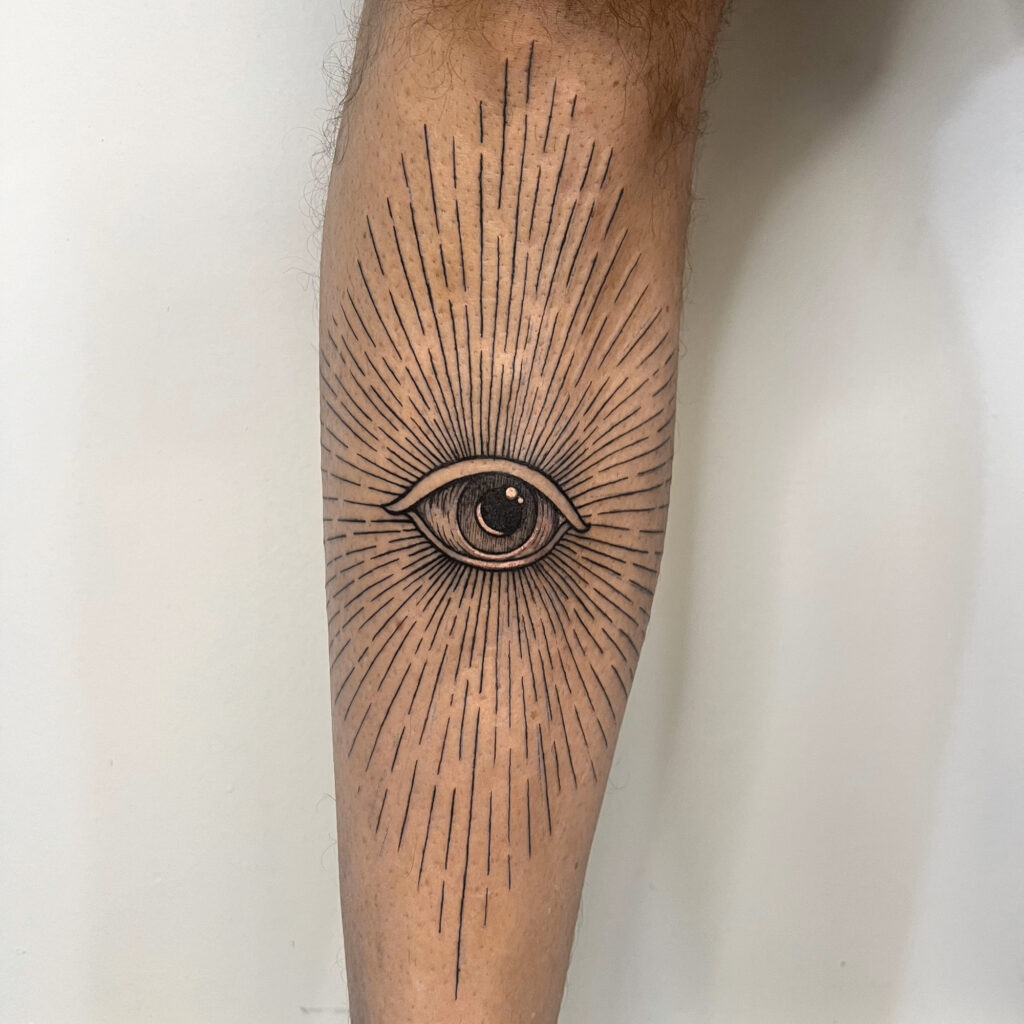 tattoo pain chart, eye tattoo